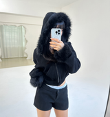 (STRETCH♥) Y2Kウールローライズマイクロショートパンツ