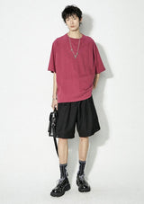 Summer loose casual trousers, elastic waist, versatile shorts, capri pants