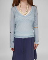 BLUR V-NECK TEE