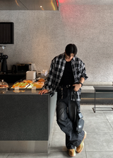 St. Parachute Cargo Wide Denim Pants