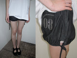 PUMPKIN TWINKLE DENIM SHORTS (BLACK)