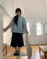 Fleur Wide Roll-up Banding Bermuda Pants