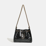 Premium Crocodile Pattern Chain Square Bag - Luxurious Crocodile Pattern Bag