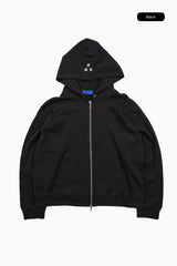 Star waffle hoodie zip-up