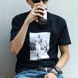 Ringer Tee Black