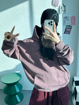 デイリーピグメントオーバーフーディー🩶🤎❤ - 5 カラーズ