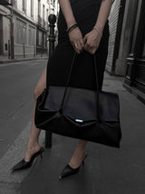 nars leather big tote bag