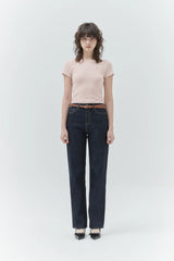 KIRSH PLAIN SLIM FIT STRIPE T-SHIRT - PINK