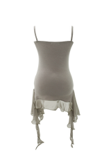 Chiffon frill sleeveless (2color)