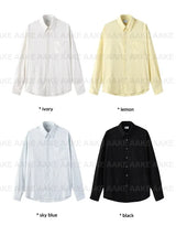 CRINKLE STRIPE OVER SHIRT