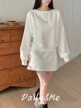 sweatshirt skirt set