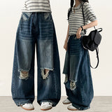 knee damage cutting wide pants