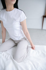 clean short sleeve half top(3colors)