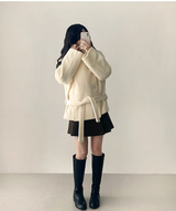 Pony Thick Belt Double High Neck Coat