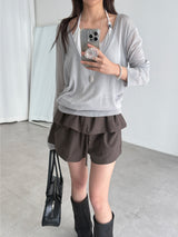 june deep v-neck knit (3color)