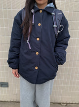 Hinyu Check Reversible Padded Jacket