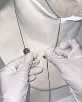 Sphere drop necklace