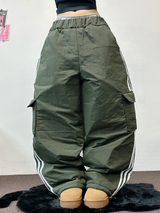 TRACK CARGO STRING PADDING PANTS ❤🖤🤎💚💙5COLOR