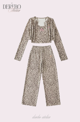 Mob Leopard Three-Piece Trading Set-up (LONG PANTS)