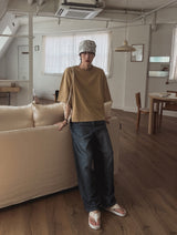 ケリフデッキオーバークロップ半袖Tシャツ