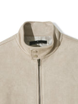 Chen Semi-cropped button suede jacket (3 colors)