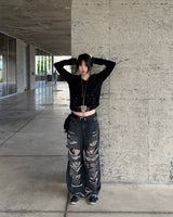 Bohemian damage pants