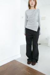 drape side slit top(3colors)
