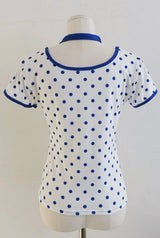 DOT TIE SCARF STRAP TOP