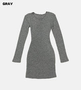 Slim wear fit rib one piece