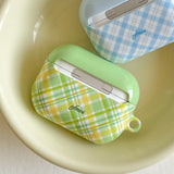 melon check glossy airpods case