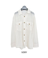 Orz Crochet Over Shirt