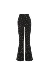 smile winter boot cut pants black