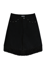 スタッドタッセルハーフパンツ (BLACK)