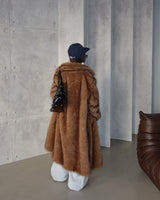 Maxi Raccoon Fake Fur Long Jacket Coat
