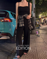 [MADE] Lay pleats sleeveless & pants set