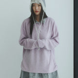 Fog Fleece Collar Tee (lavender)