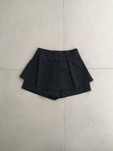 ストライププリーツキュロットスカート
