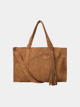ASCLO Suede Fringe Shopper Bag (2color)