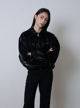 Salina leather bomber (black)