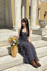 SYLVIA DRAPE MAXI DRESS