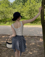 Timo checkered mini skirt (with underpants)