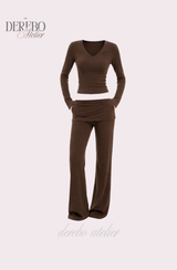 Mully Pink V-Neck Training Set-up (pants)