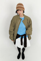 Regular half-neck night jacket (3color)