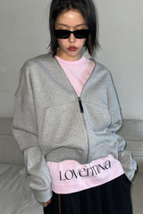 フォーシーズンスウェットジップアップ_MELANGE GRAY
