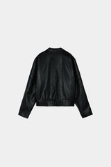 Incision Leather Jacket