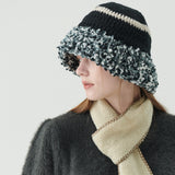 フラッフィーリングクロシェットハット (Black)