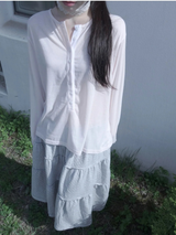 リーフ ロングスリーブ ティー