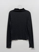 Dot Wave Turtleneck T-Shirt