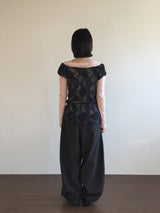 ウールリベットバンドスラックス (3color)