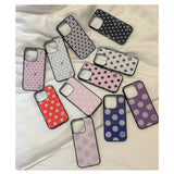 [MADE] xs ♩♪♬ dot. (pink) glass bumper iPhone case